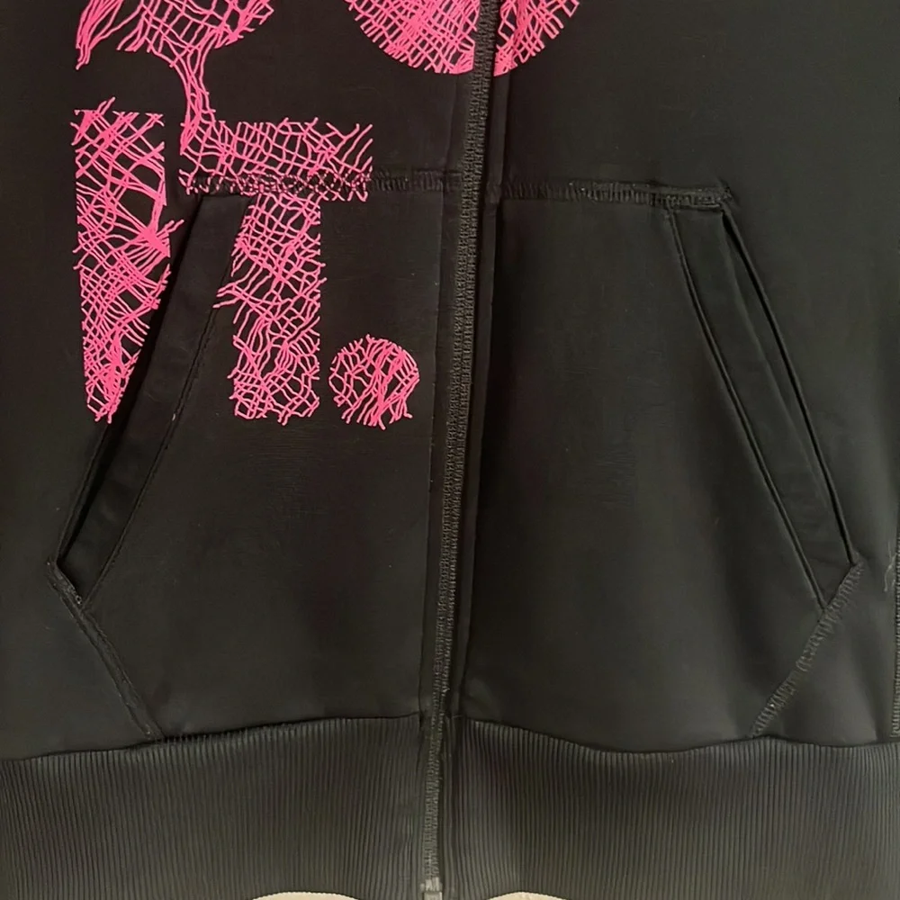 Nike Therma-fit Zippered Hoodie Jacket Black and Pink Size Small - Picture 4 of 5
